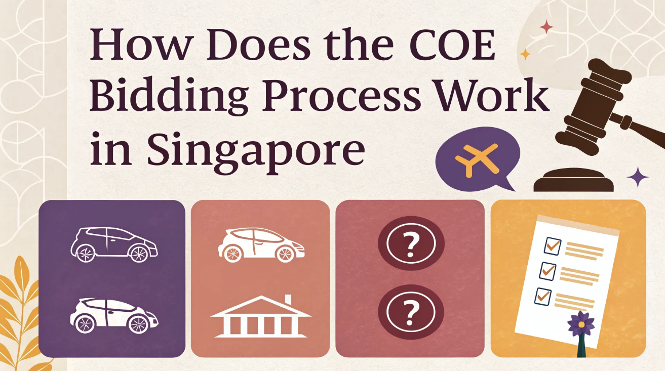 How does the coe bidding process works in singapore