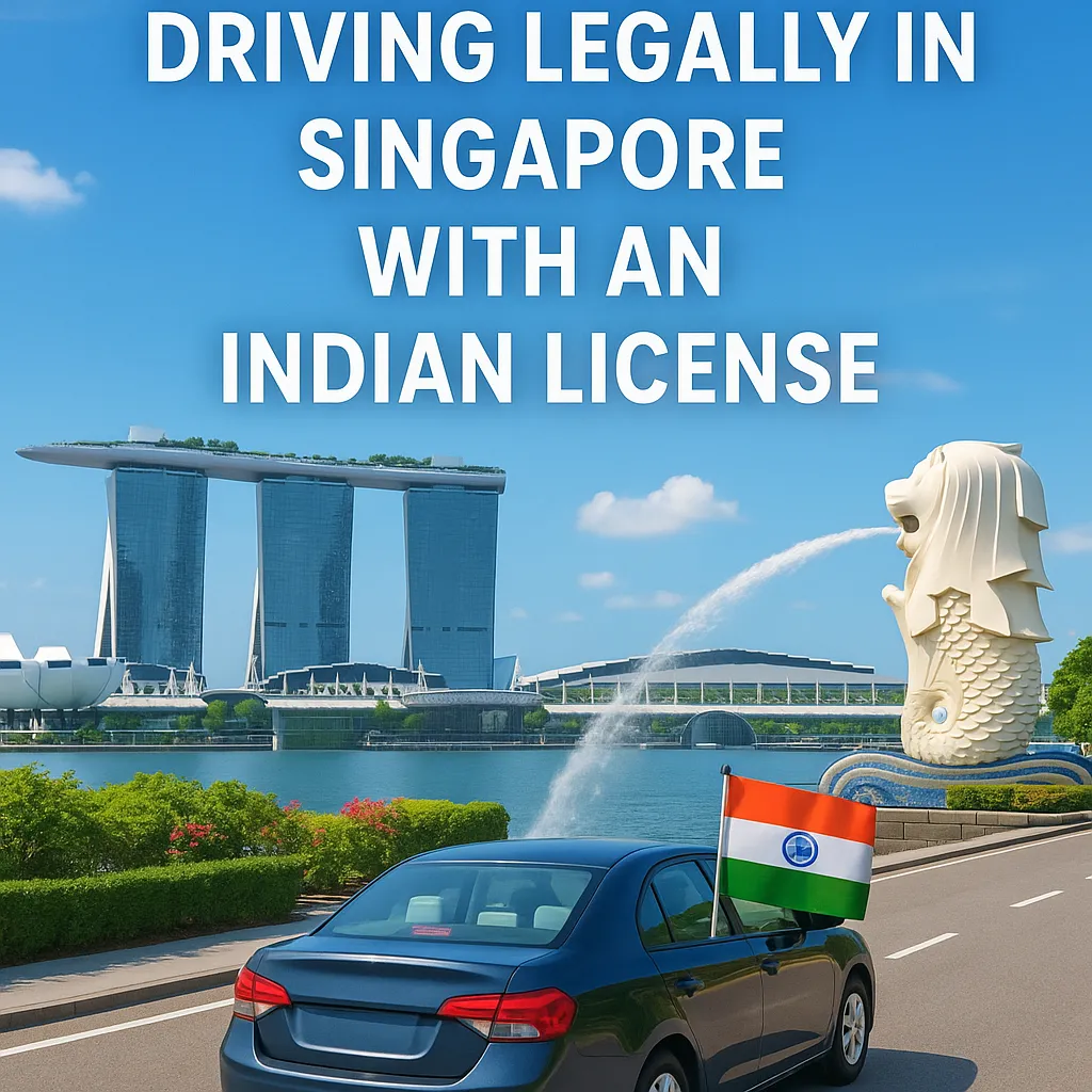 Driving legally in singapore with an indian license