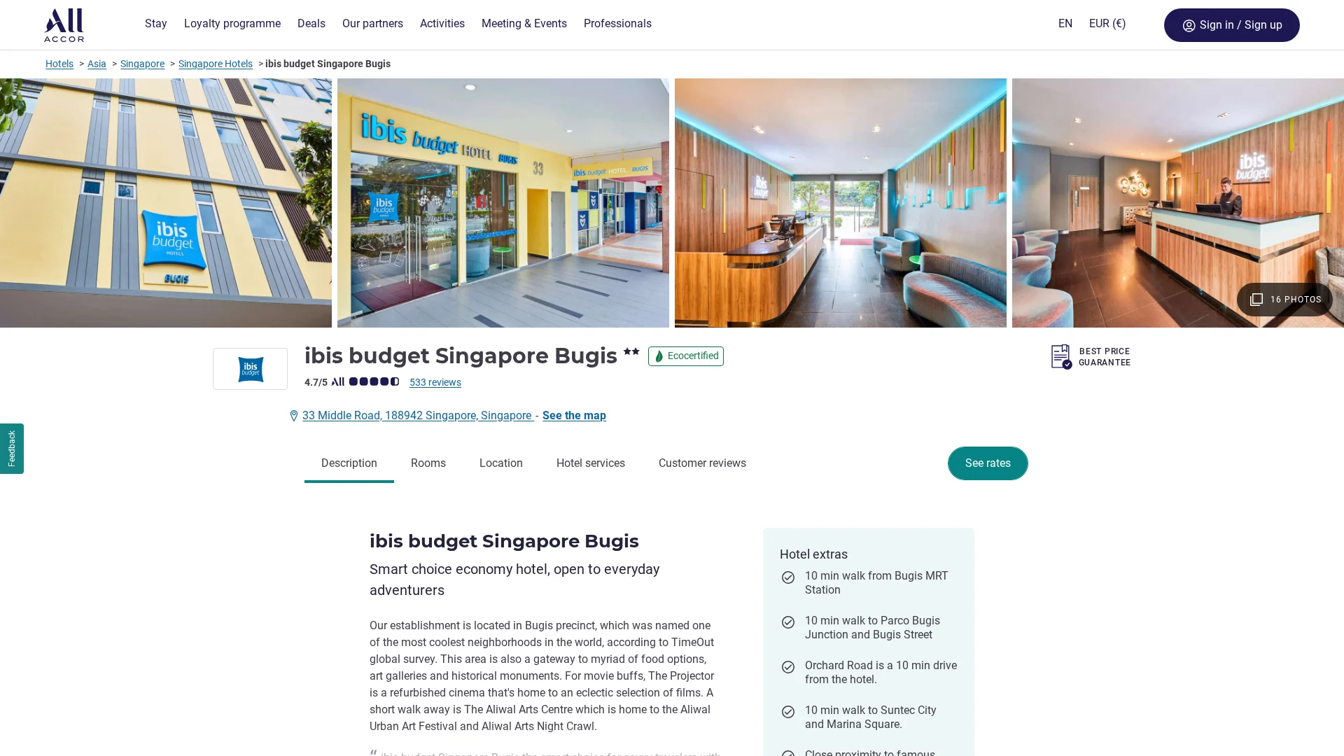 ibis budget Singapore Bugis
