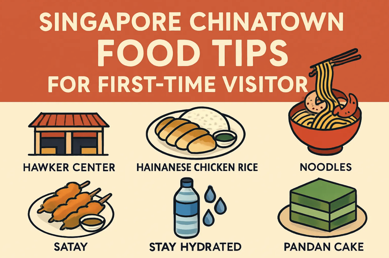Singapore chinatown food tips for first time visitors