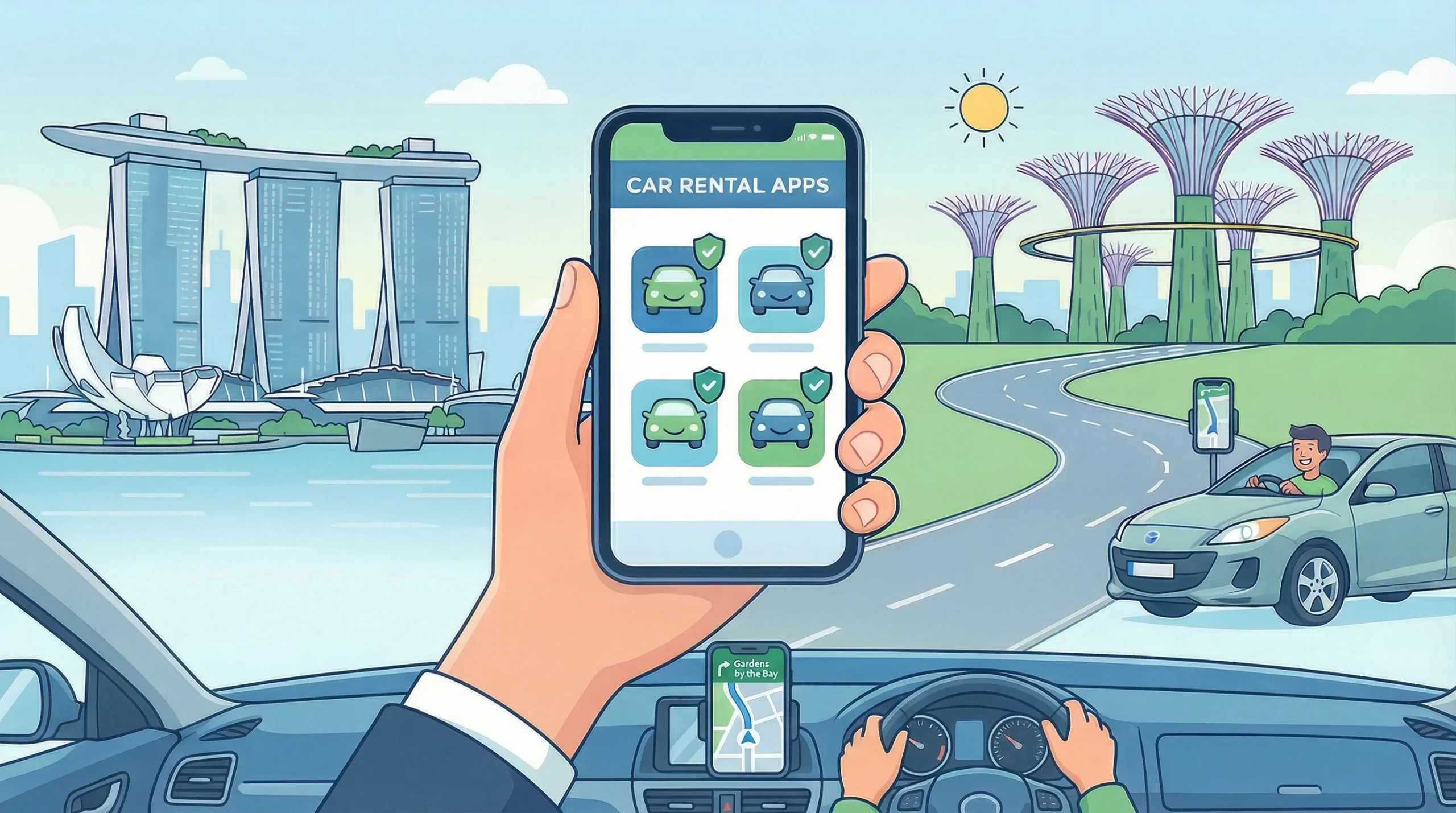 4 Reliable Apps For Stress Free Car Rental in Singapore
