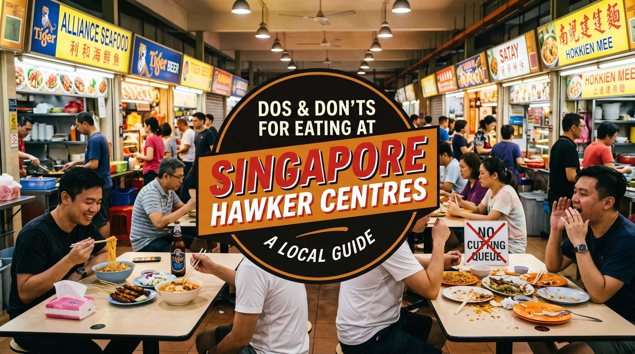 Dos and Don'ts for Eating at Singapore Hawker Centres